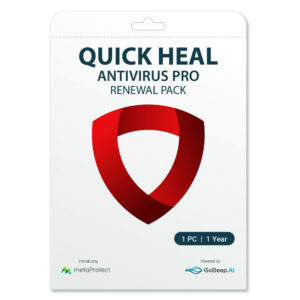 Quick Heal Antivirus Pro- Upgrade/Renewal Pack - 1 User, 3 Years