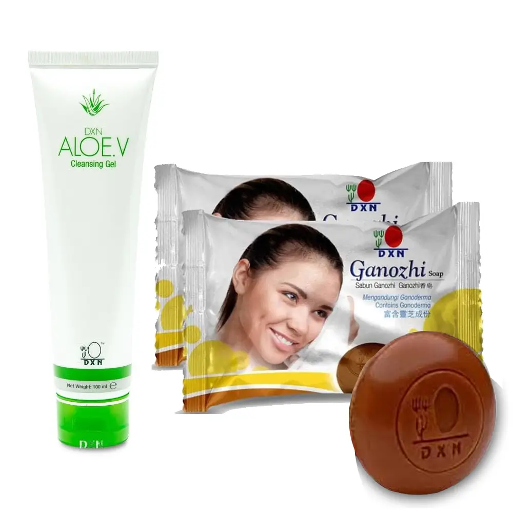 DXN Ganozhi Soap & DXN Aloe Vera Facial Cleansing Gel